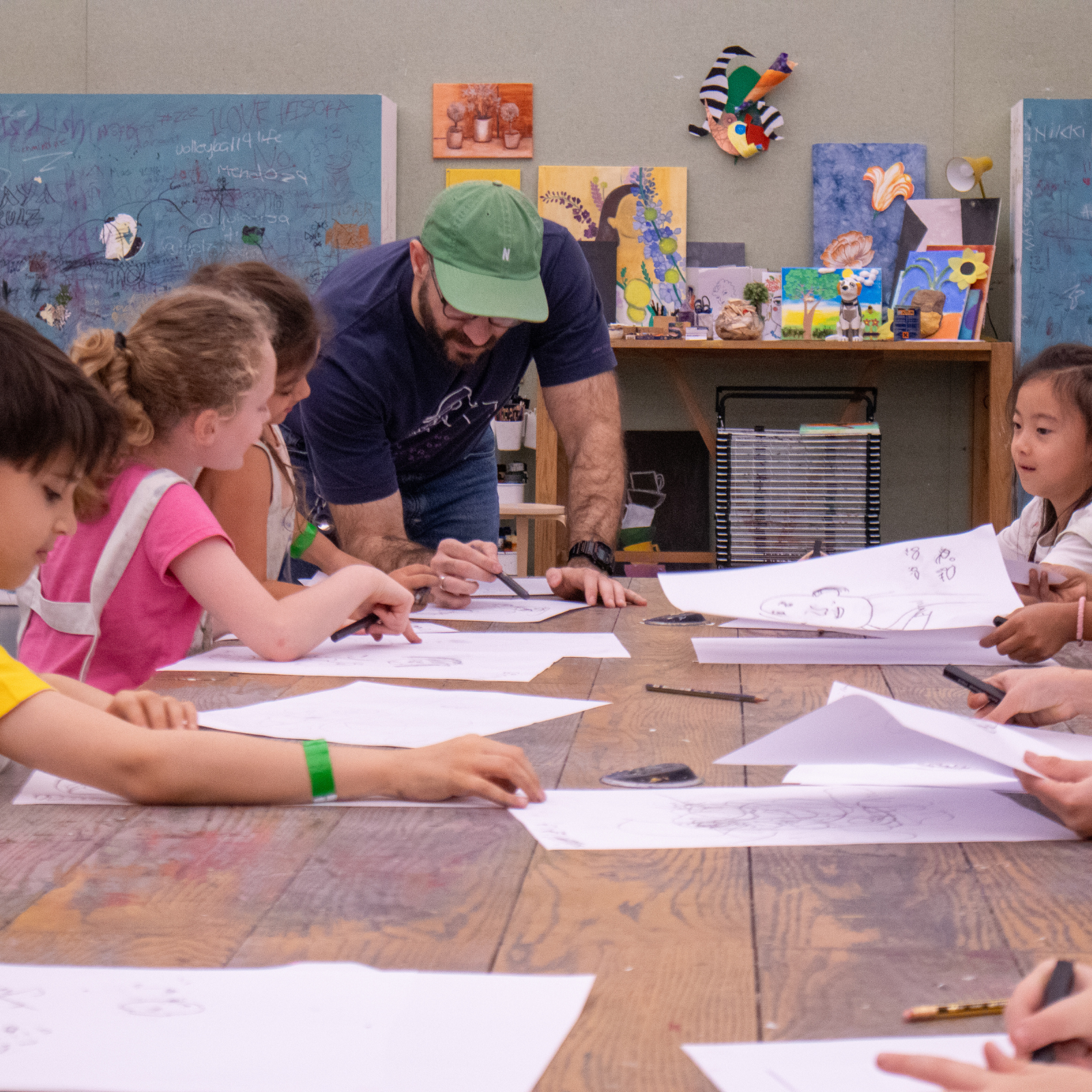 المخيم الشتوي في استوديو الفنون